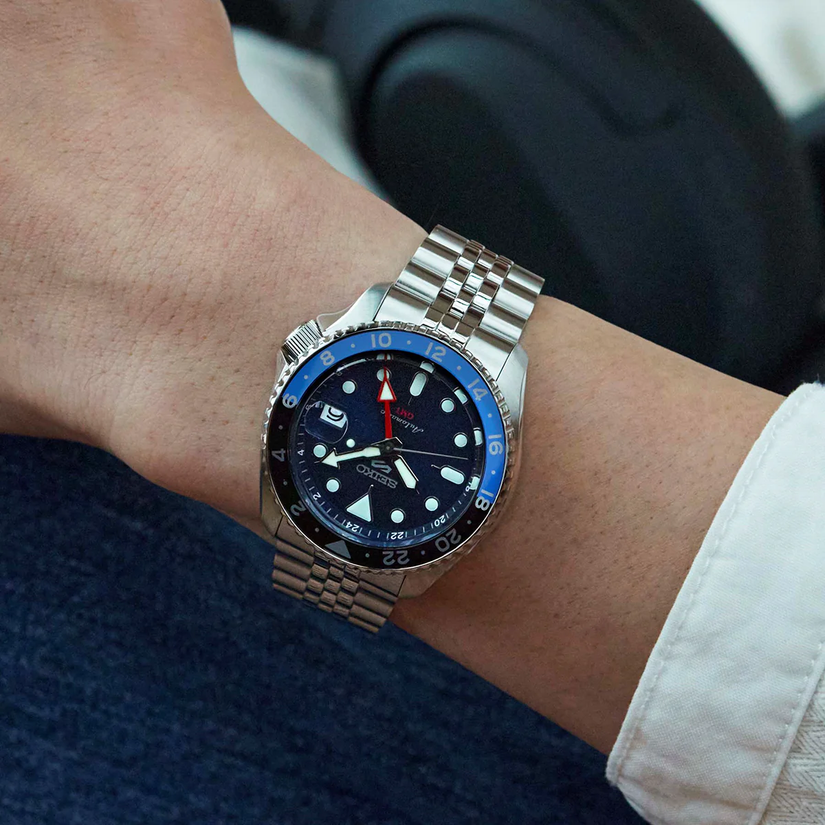 Seiko 5 Sports Blueberry GMT SKX Re-Interpretation - SSK003K1 - Image 3