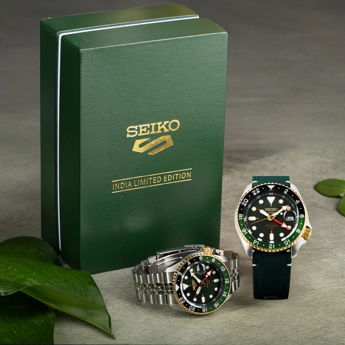 Seiko 5 Sports Forest Green Sunrise - India Limited Edition - SSK050K1 - Image 3
