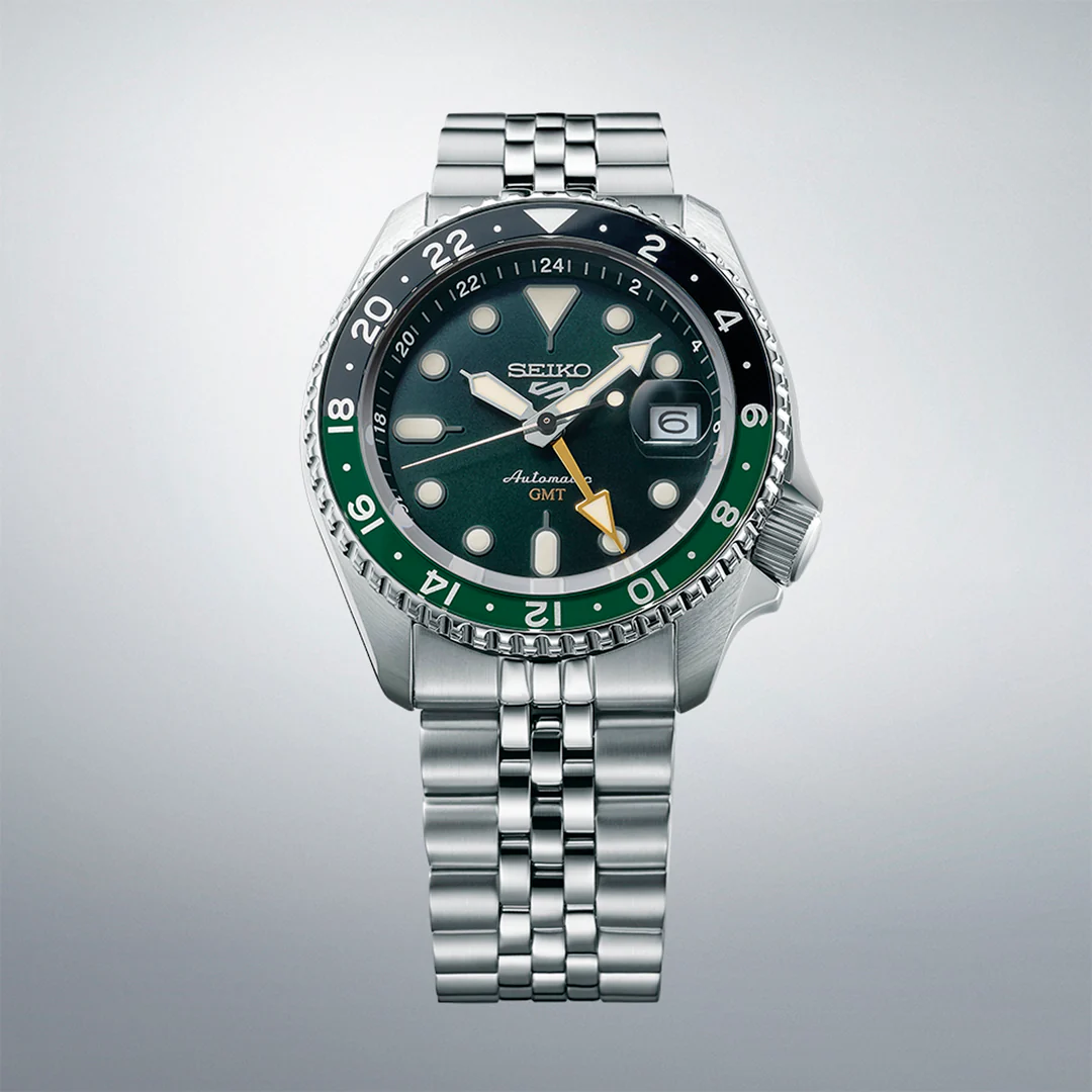 Seiko 5 Sports SKX GMT Bi-Colour Green - SSK035K1 - Image 3