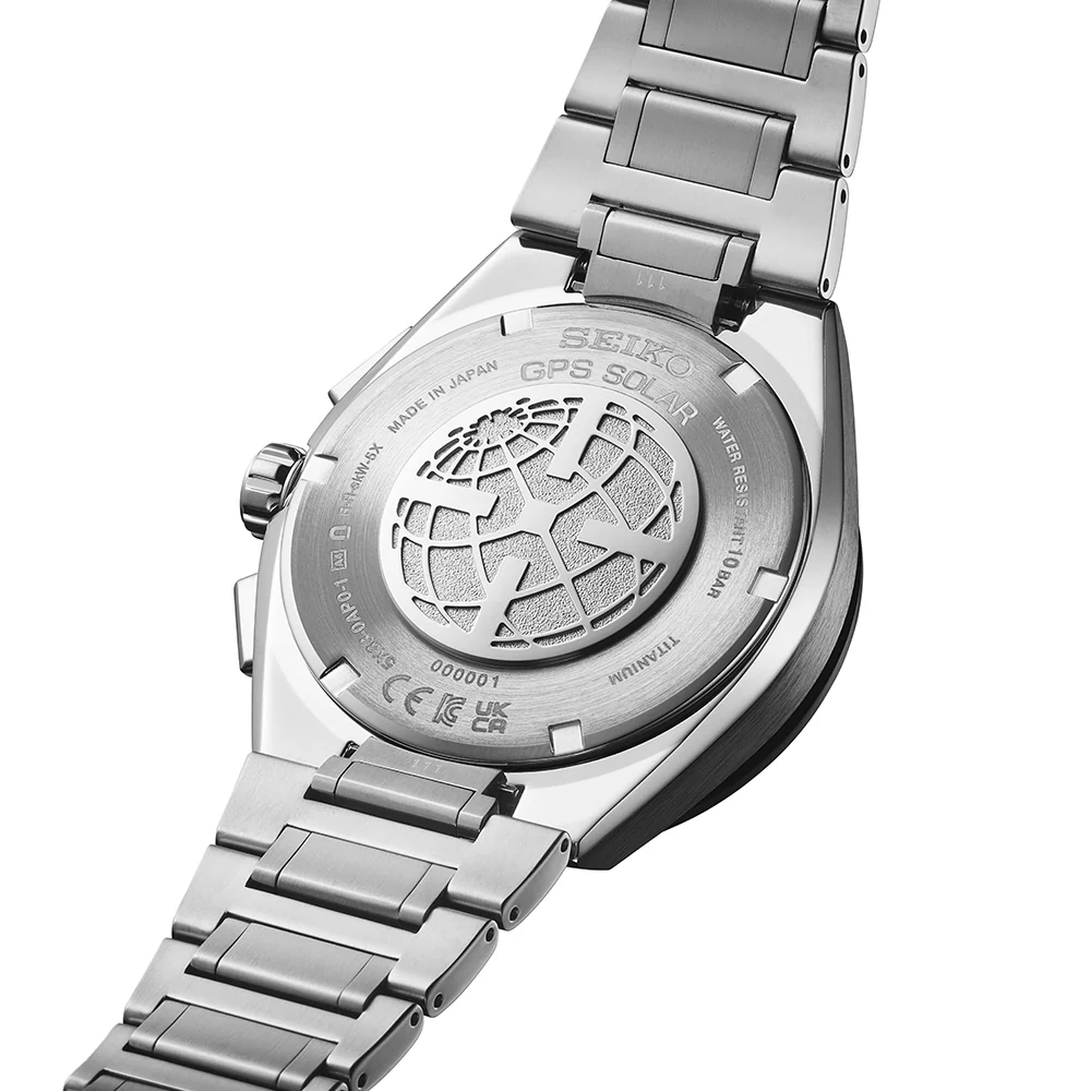 Astron GPS Solar Dual-Time Chronograph in Slate Blue - SSH175J1 - Image 4