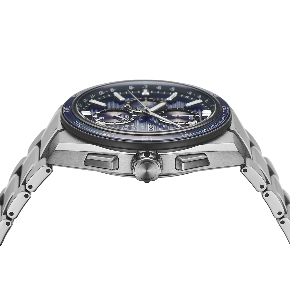 Astron GPS Solar Dual-Time Chronograph in Slate Blue - SSH175J1 - Image 5