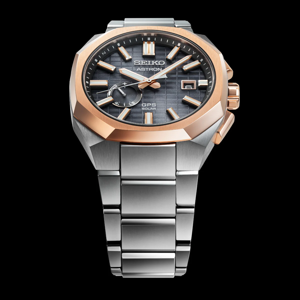 Astron GPS Solar Rose Gold Crystal Box - SSJ014J1 - Image 3