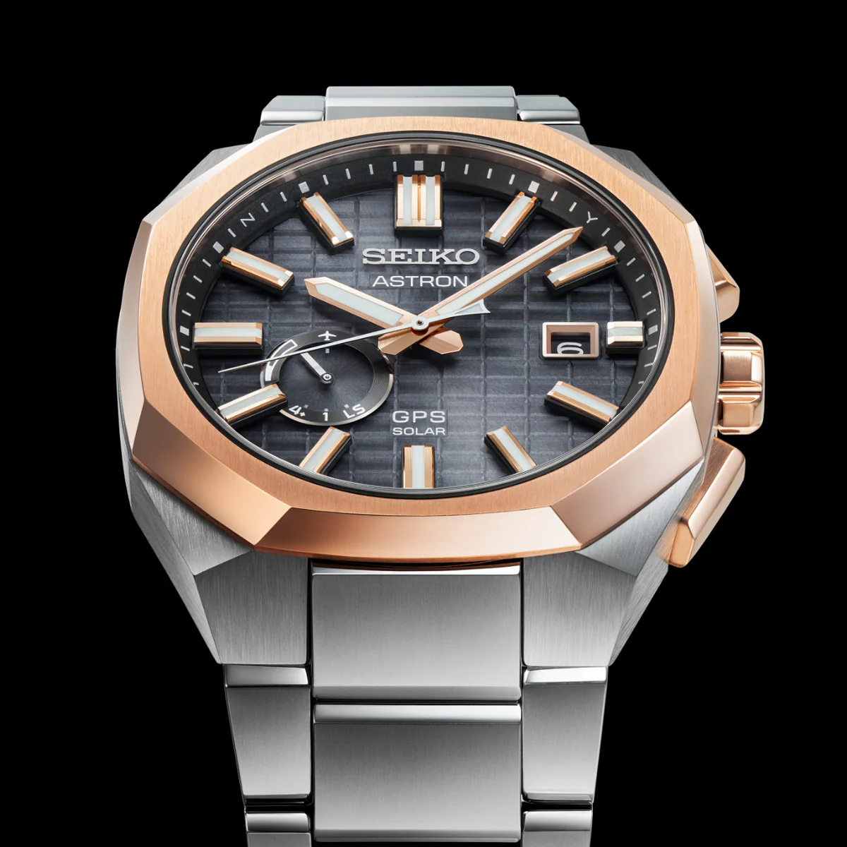 Astron GPS Solar Rose Gold Crystal Box - SSJ014J1 - Image 4