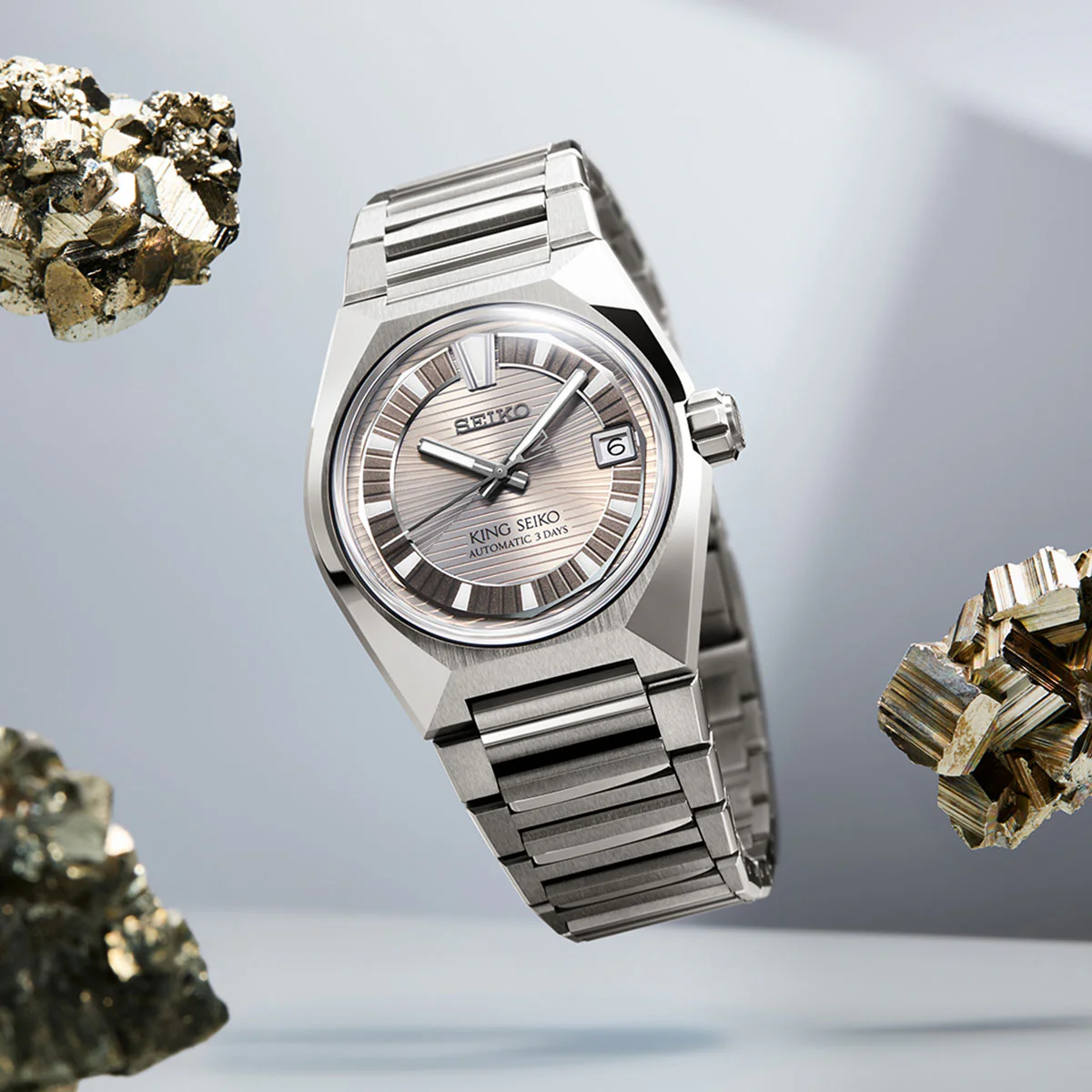 King Seiko Titanium Silvertone - HKF002J1 - Image 3
