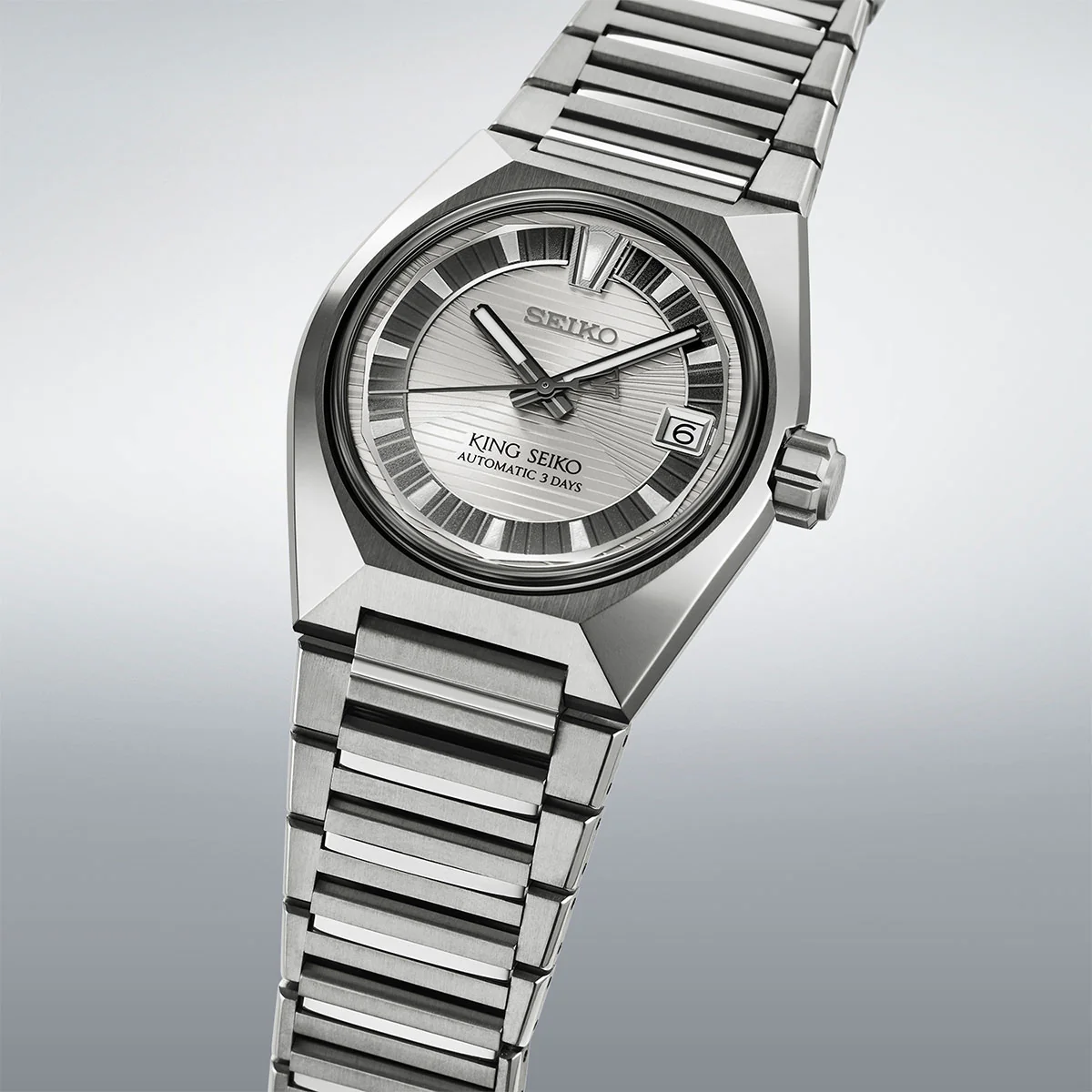 King Seiko Titanium Silvertone - HKF002J1 - Image 4