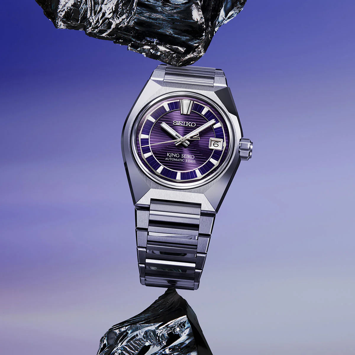 King Seiko Titanium Twilight Violet - HKF001J1 - Image 4