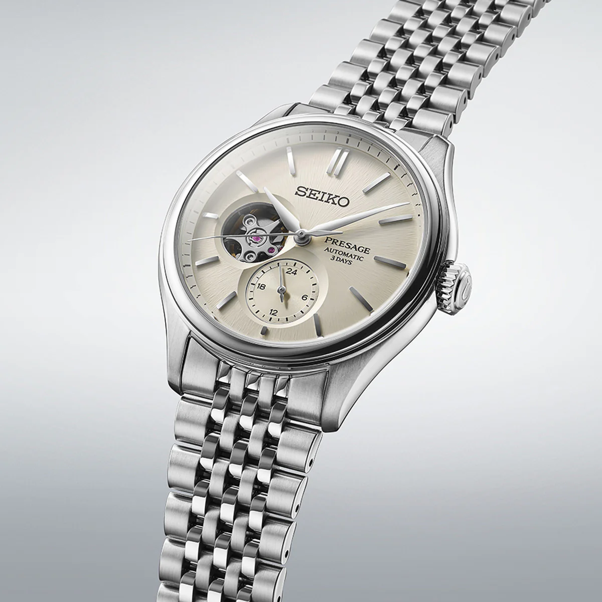 Seiko Presage Classic Series ‘Shiro-iro’ Open heart - SPB469J1 - Image 3