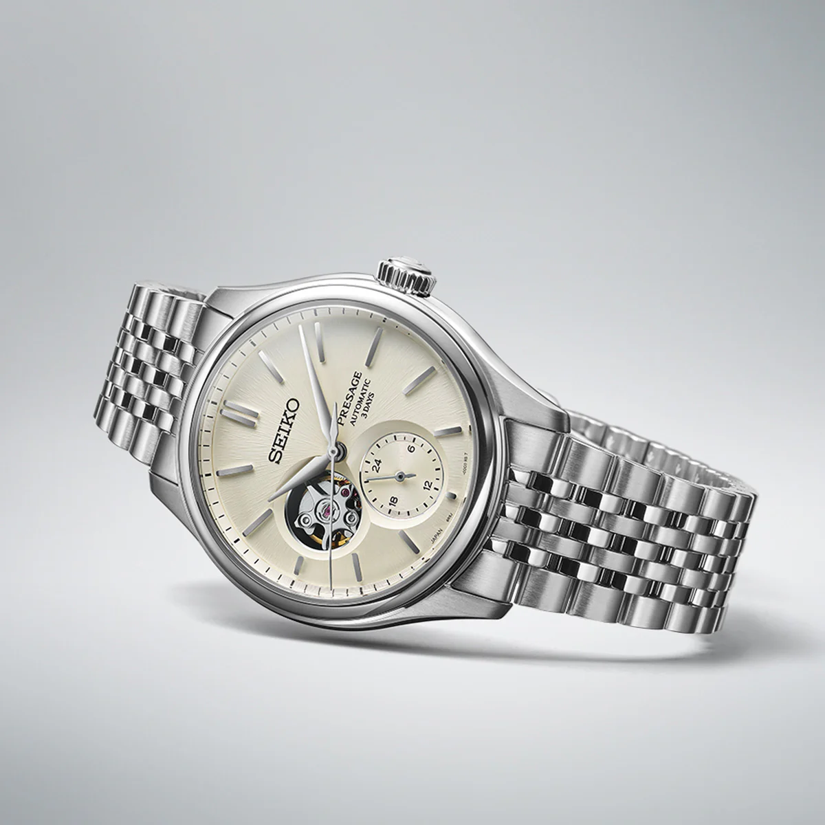 Seiko Presage Classic Series ‘Shiro-iro’ Open heart - SPB469J1 - Image 4