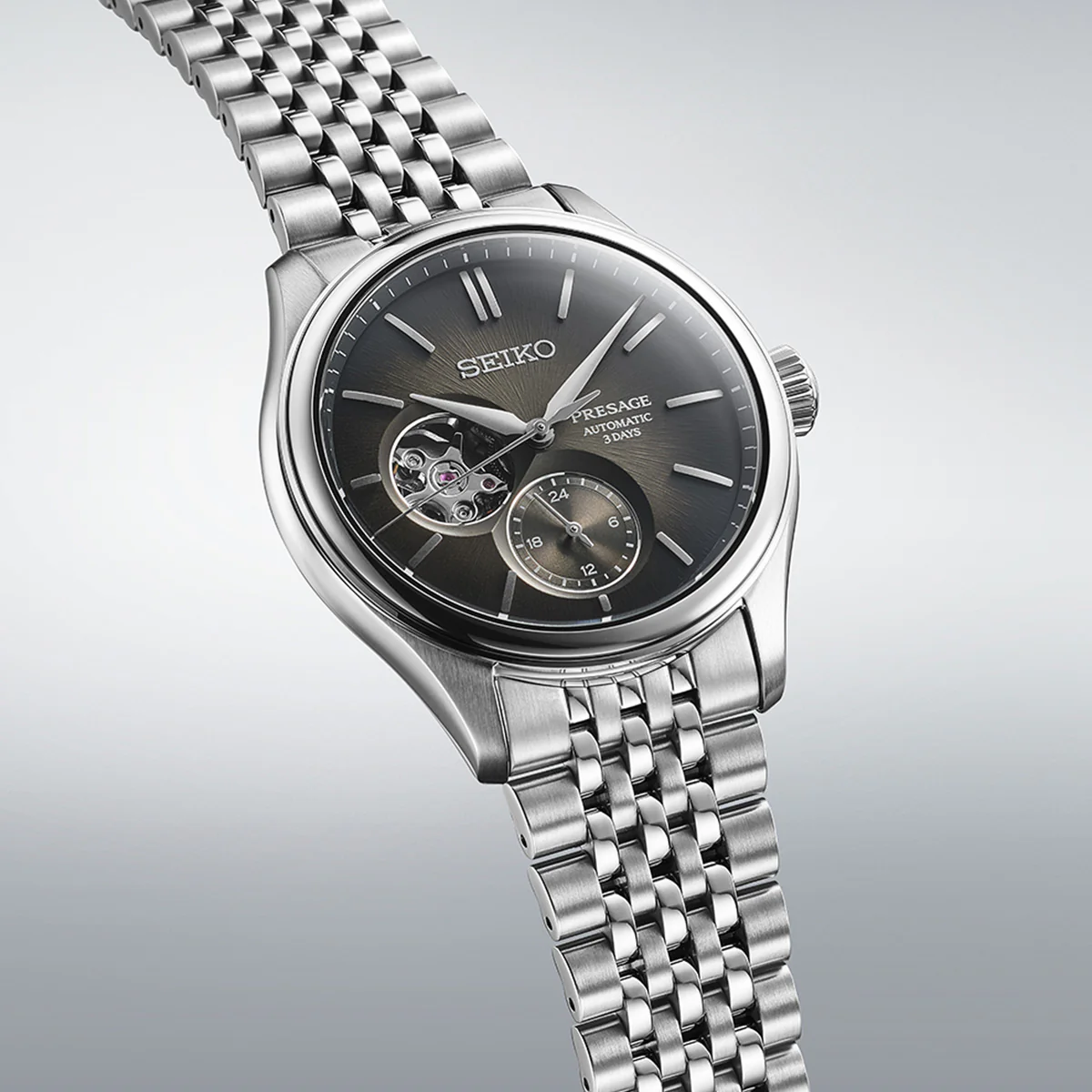 Seiko Presage Classic Series ‘Sumi-iro’ Open heart - SPB471J1 - Image 3