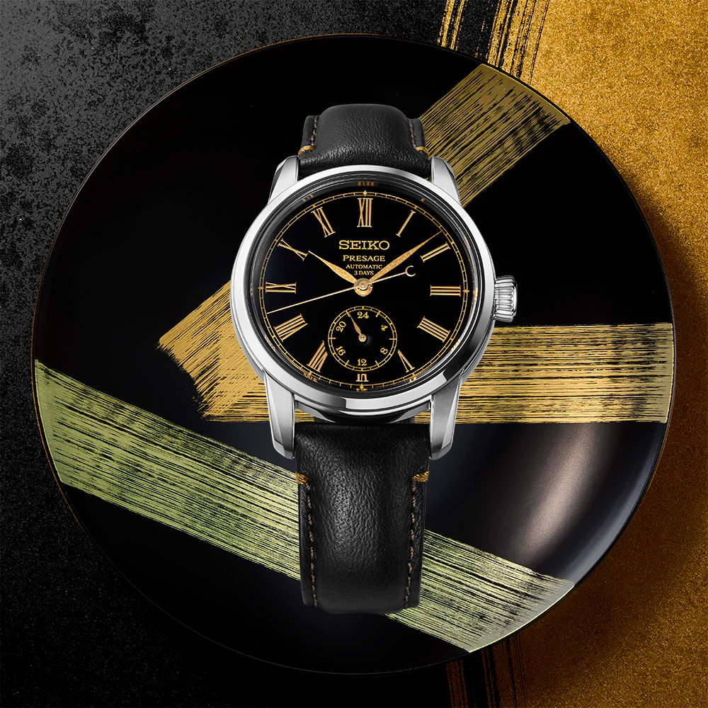 Seiko Presage Classic Series in Urushi Black with Roman Numerals - SPB499J1 - Image 3