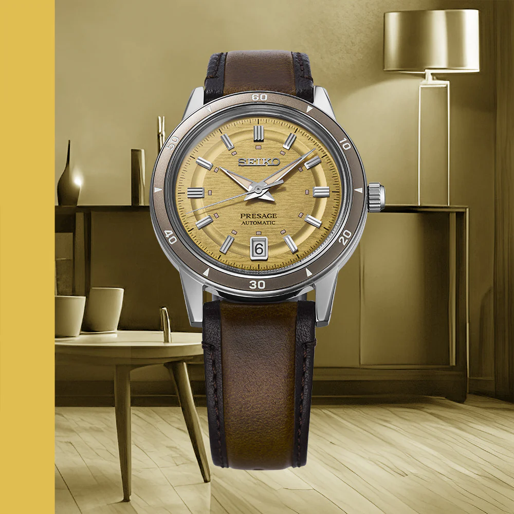Seiko Presage Style 60's in Golden Yellow - SRPL75J1 - Image 3