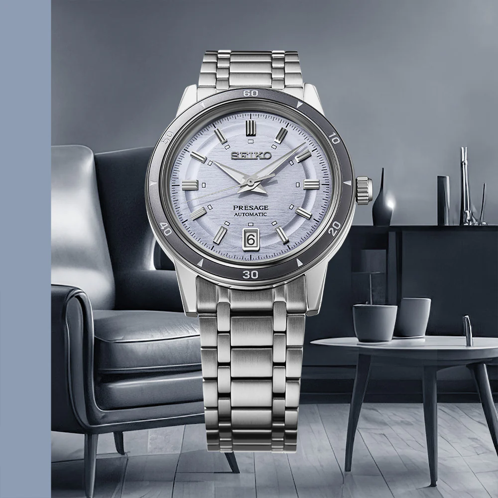 Seiko Presage Style 60's in Silvery Violet - SRPL73J1 - Image 4
